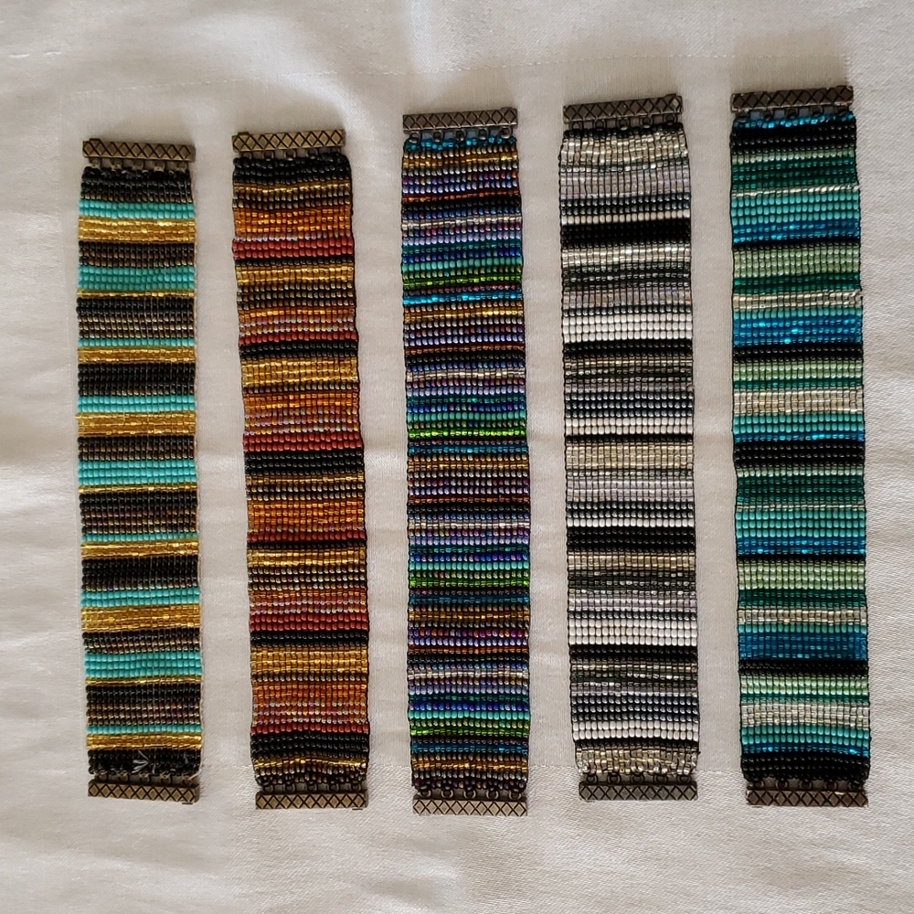 Hand beaded bracelets